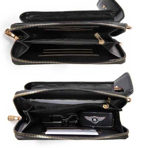 Small Vegan Leather Crossbody Purse RFID Blocking Wallet for Women - Picture 6 of 6